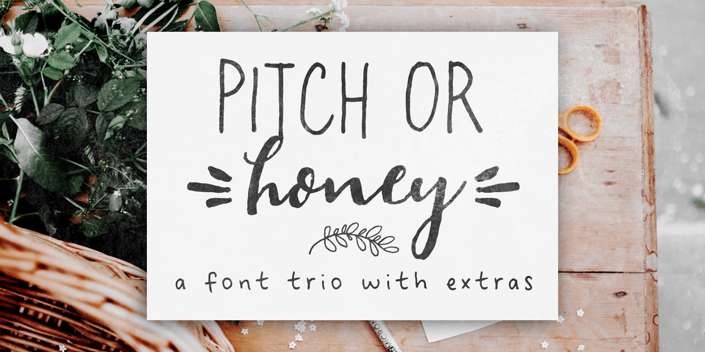 Пример шрифта Pitch Or Honey #1